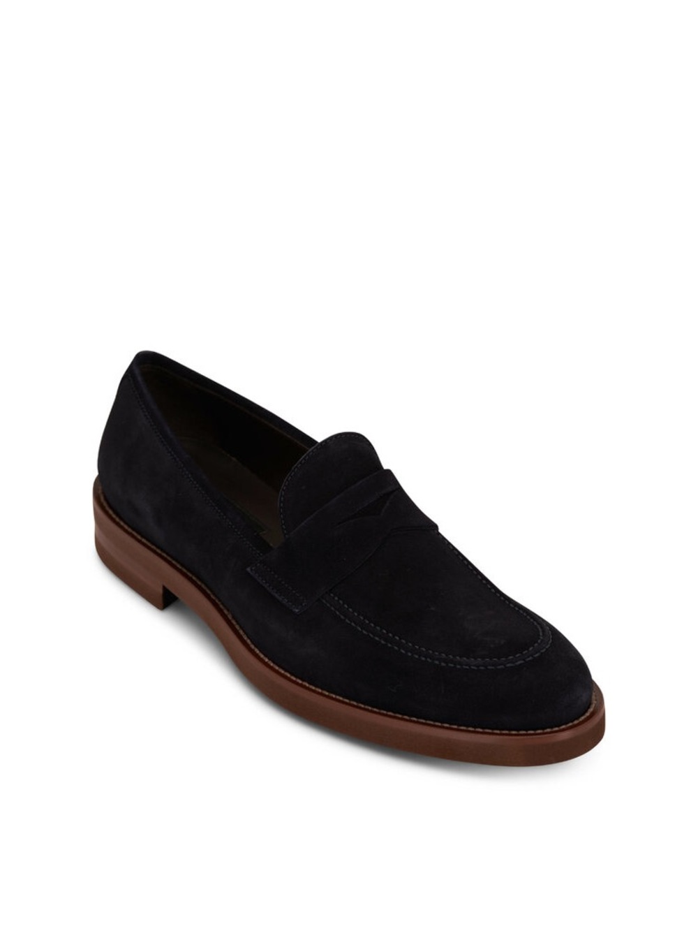 To Boot New York Brady Soft Blue Suede Penny Loafer
